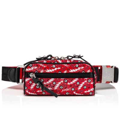 Bolsa Cinturon Blaster Christian Louboutin Hombre - Rojos/Negros - 1190911W222